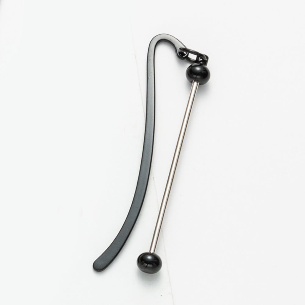 Wholesale Solid Color Beadable Bookmarks Metal DIY for Beadable Bar